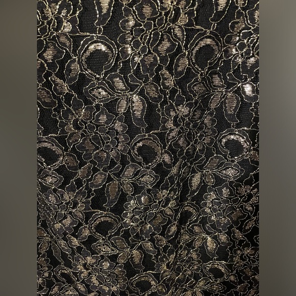 Liberty Love Black and Silver Lace Overlay Medium Dress - Picture 4 of 4